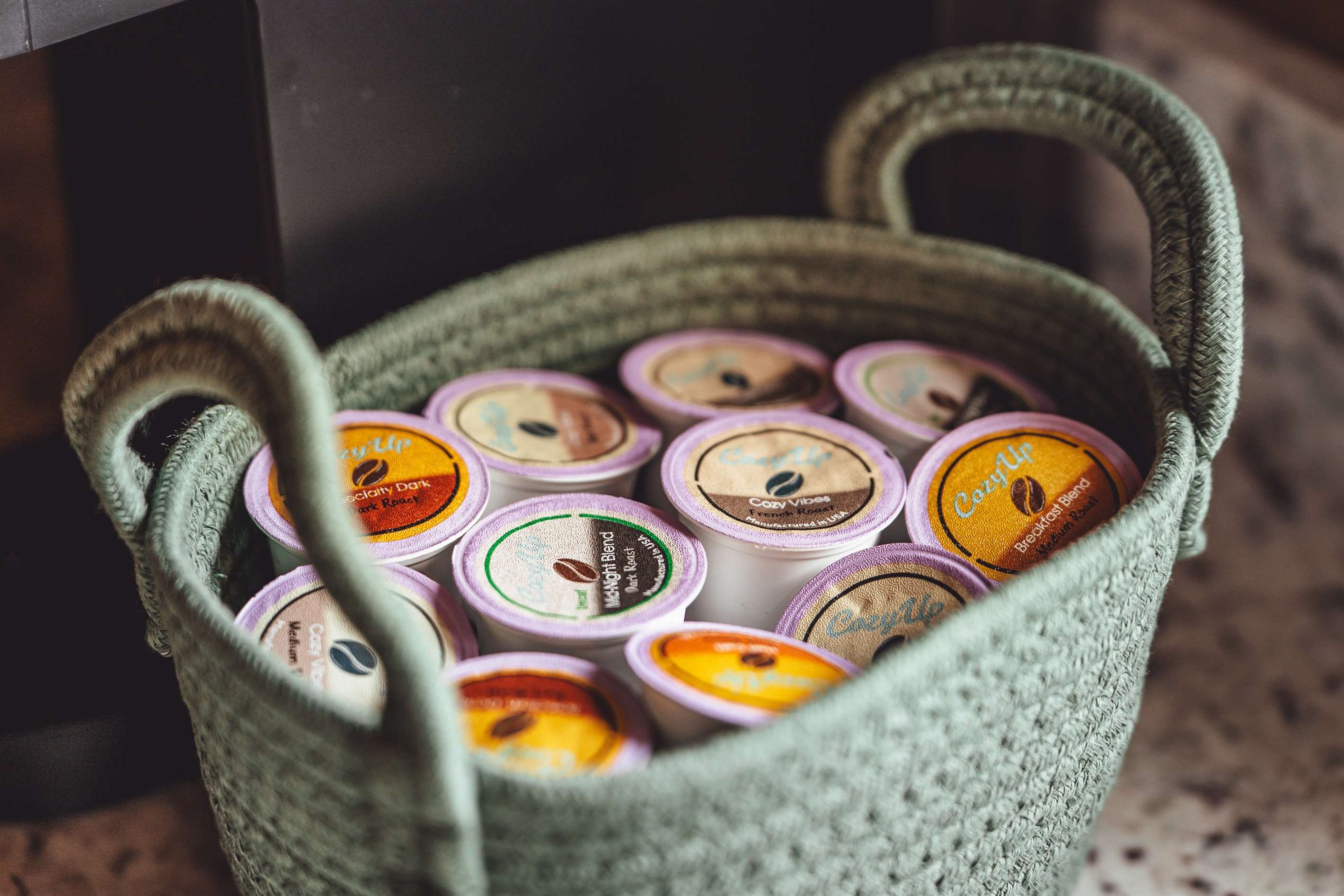 Assortment of K-Cups Provided To Get Your Day Started!