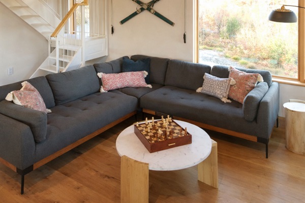 Comfortable living space designed for relaxing together