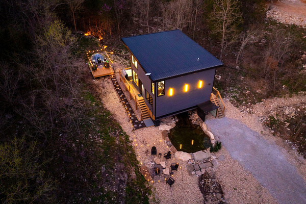 Enjoy the natural surroundings of the modern retreat and its private amenities, perfect for couples and small group getaways