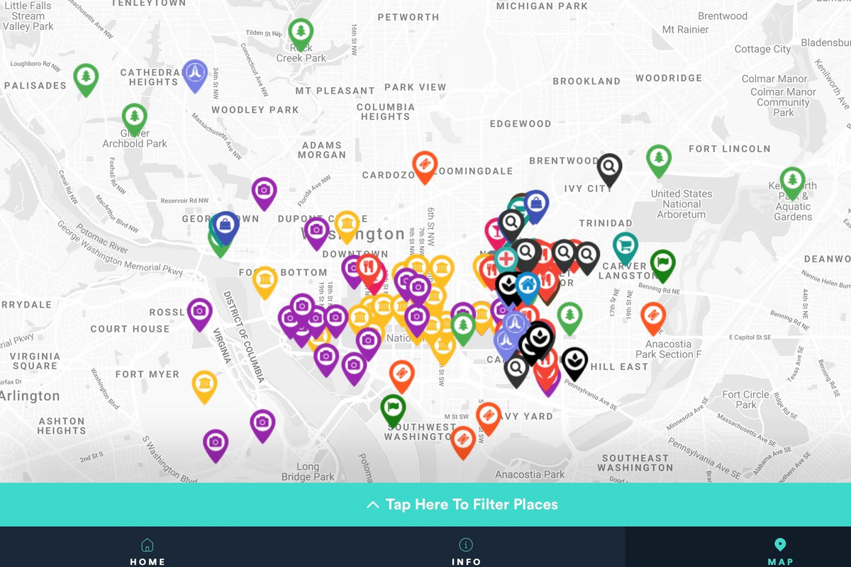 Explore nearby attractions with our interactive map—your home is marked in blue so you never lose your starting point.