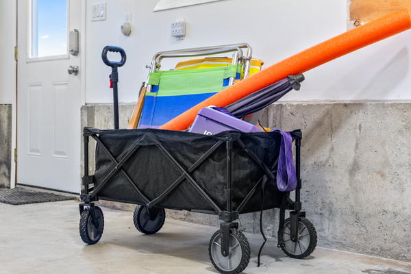 beach wagon - chairs, cooler, umbrella, towels, water toys, etc.  available for use 