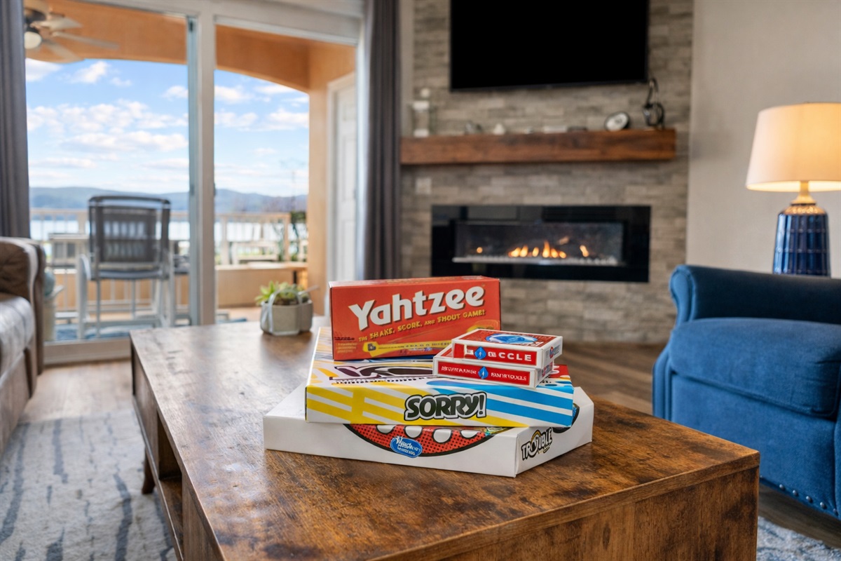 Board games for family fun nights.