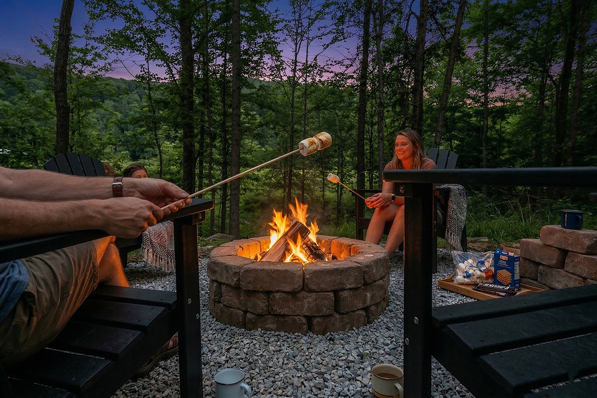Roast marshmallows and make memories with smores under the stars