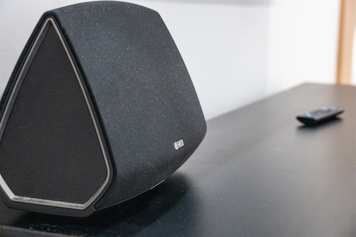 A sound speaker for movie nights.