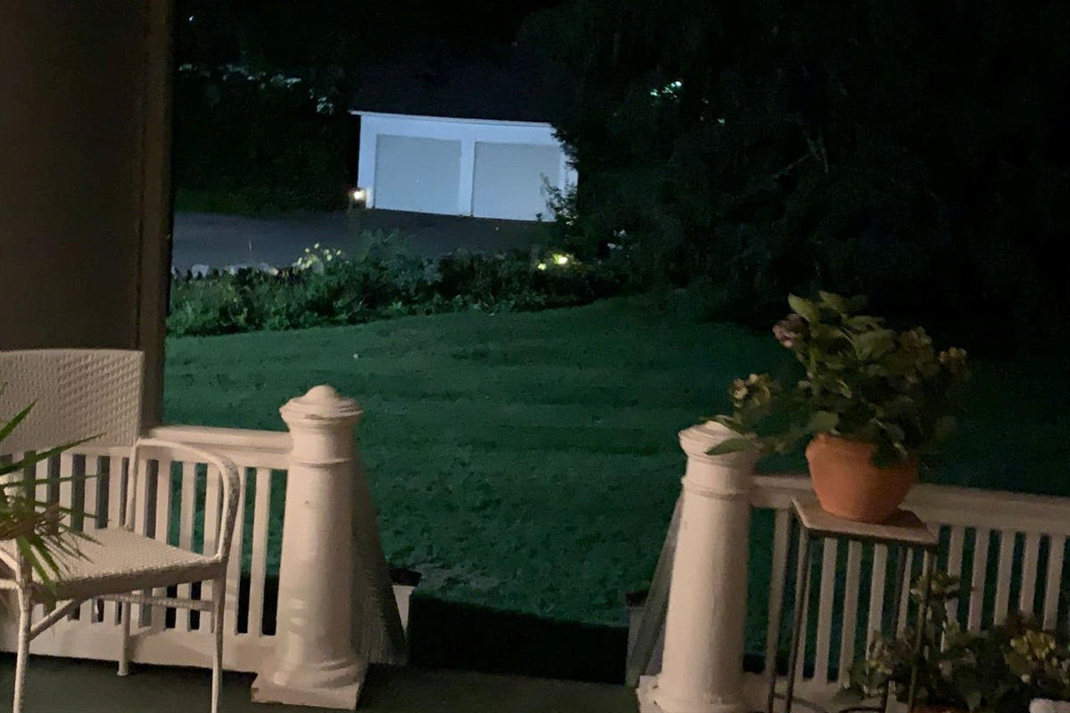 View from the side porch 
