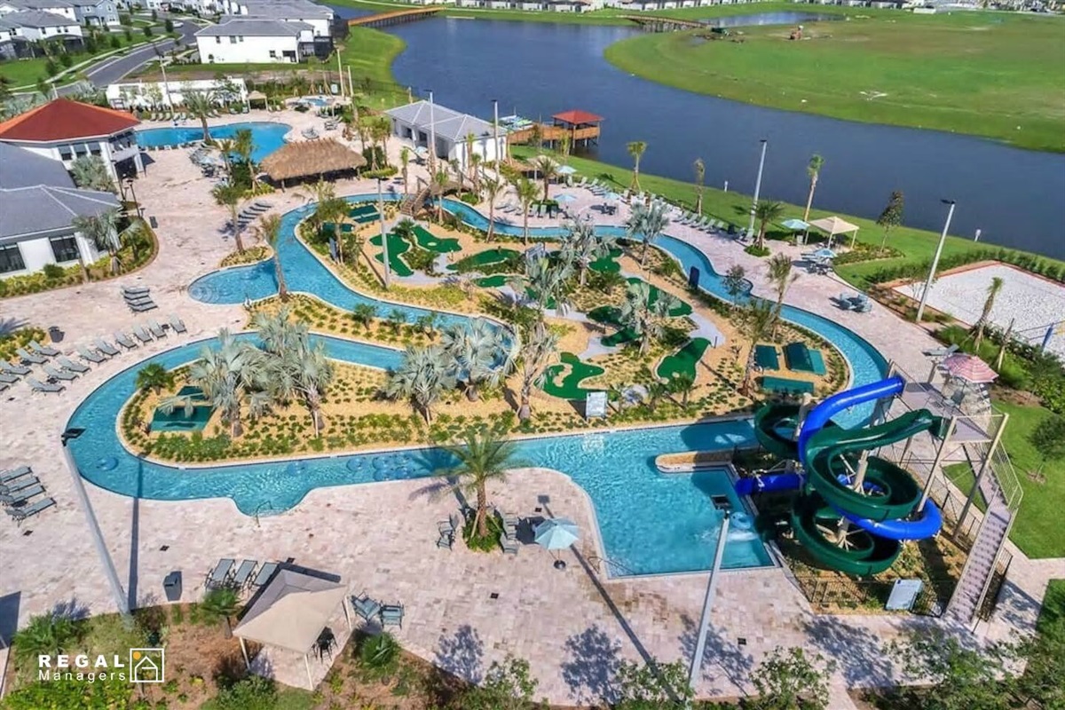 You have free access to the water park, including two water slides, lazy river, and more :)