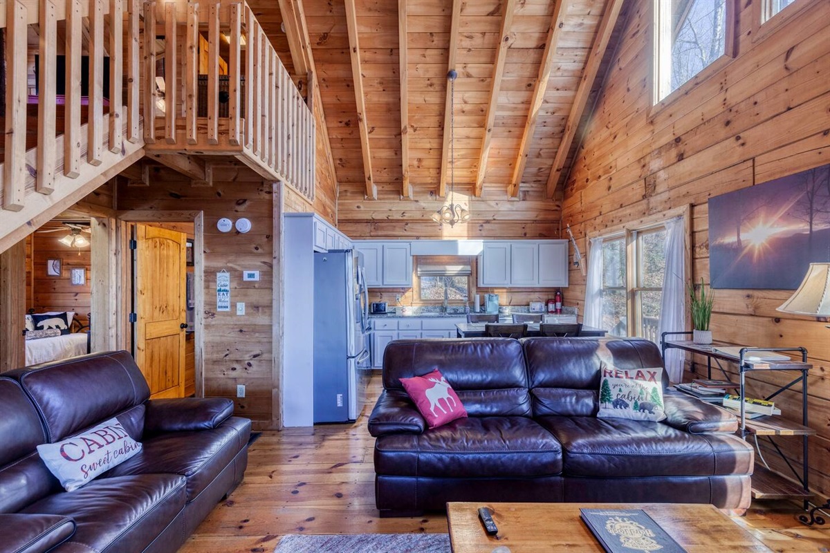 Family room/kitchen area for relaxing.