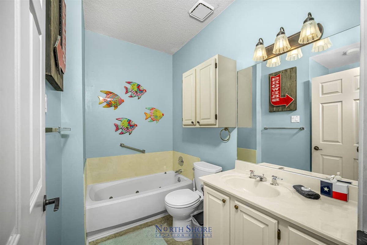 Jetted Tub in Bathroom