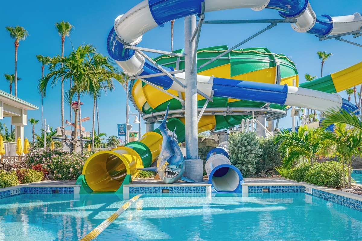 Onsite Water Park, 4 free daily passes!