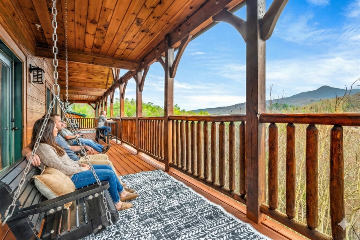 Swing in the benches while enjoying the view!