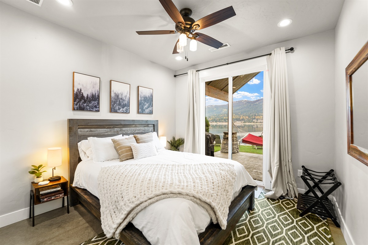 Cozy and convenient, Bedroom 2 opens right onto the patio