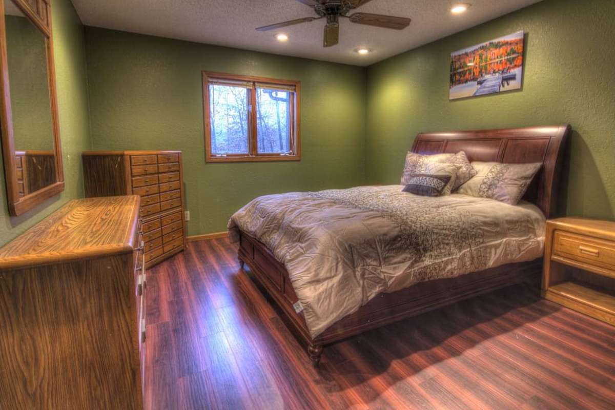 Bedroom, lake view, upper level