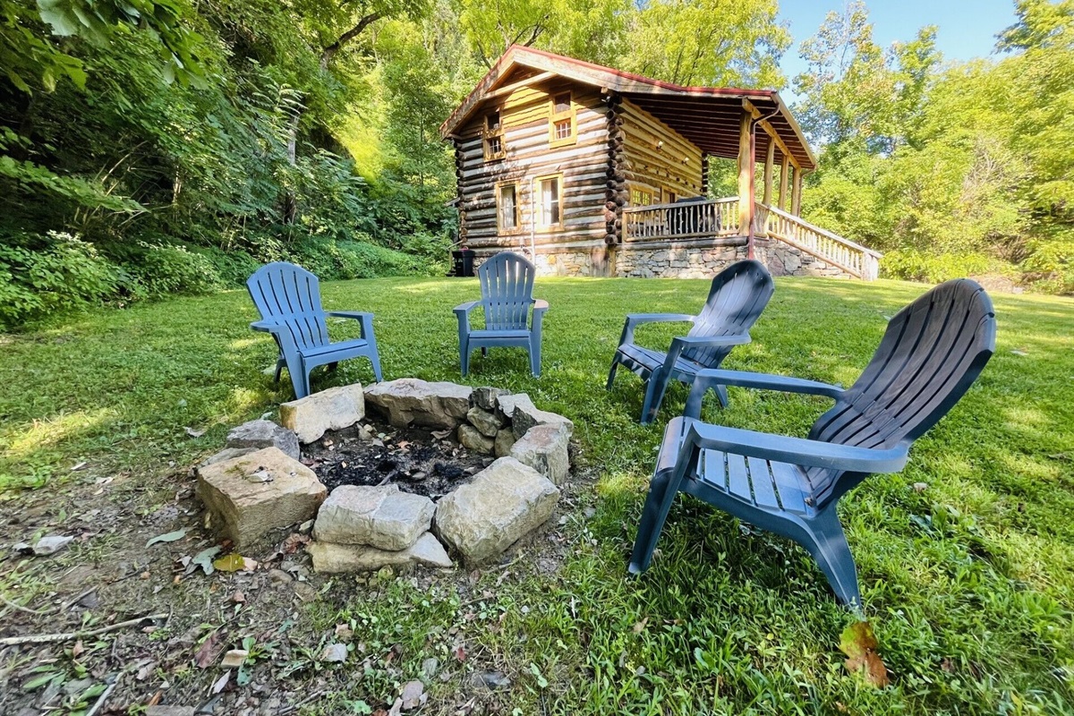 Enjoy a night of sitting by the fire, roasting marshmellows & telling stories