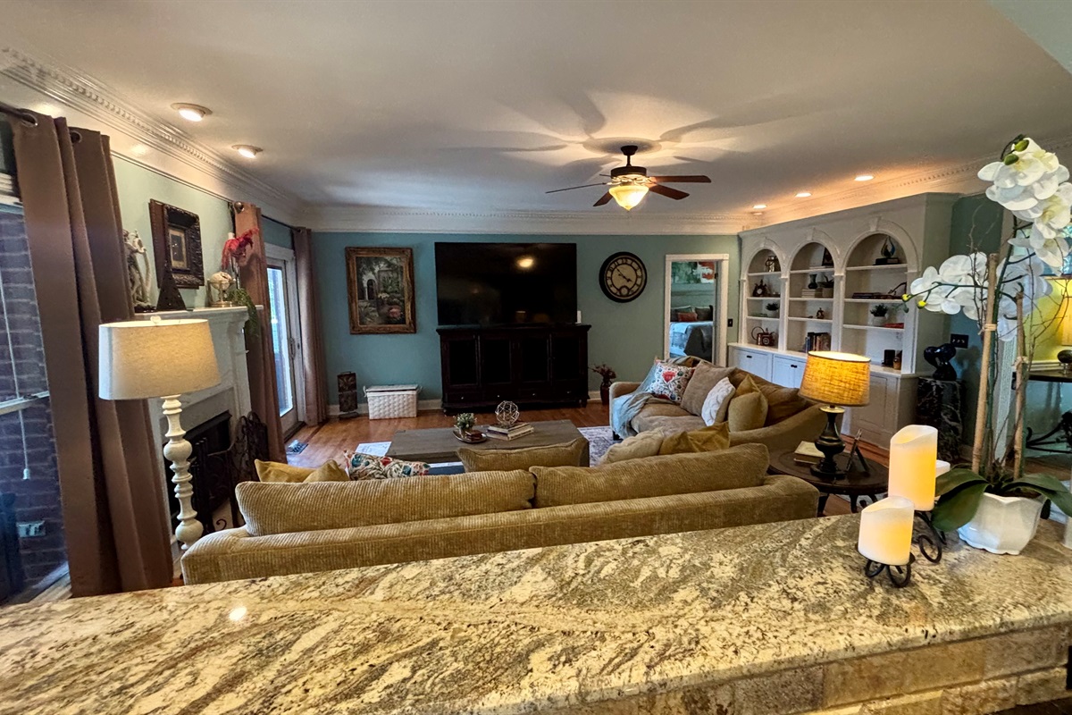 Even though you may be in the kitchen or living room...but you are always a part of the action.