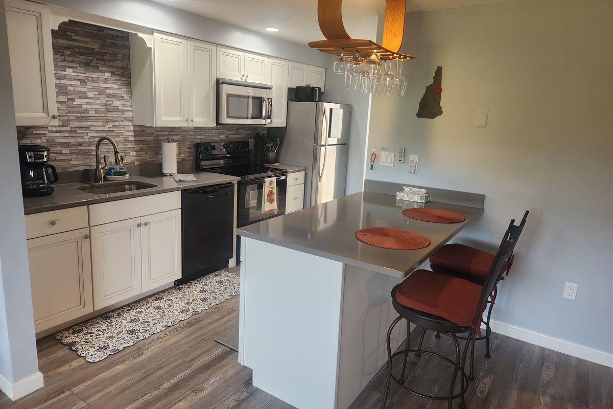 Island with space for dining