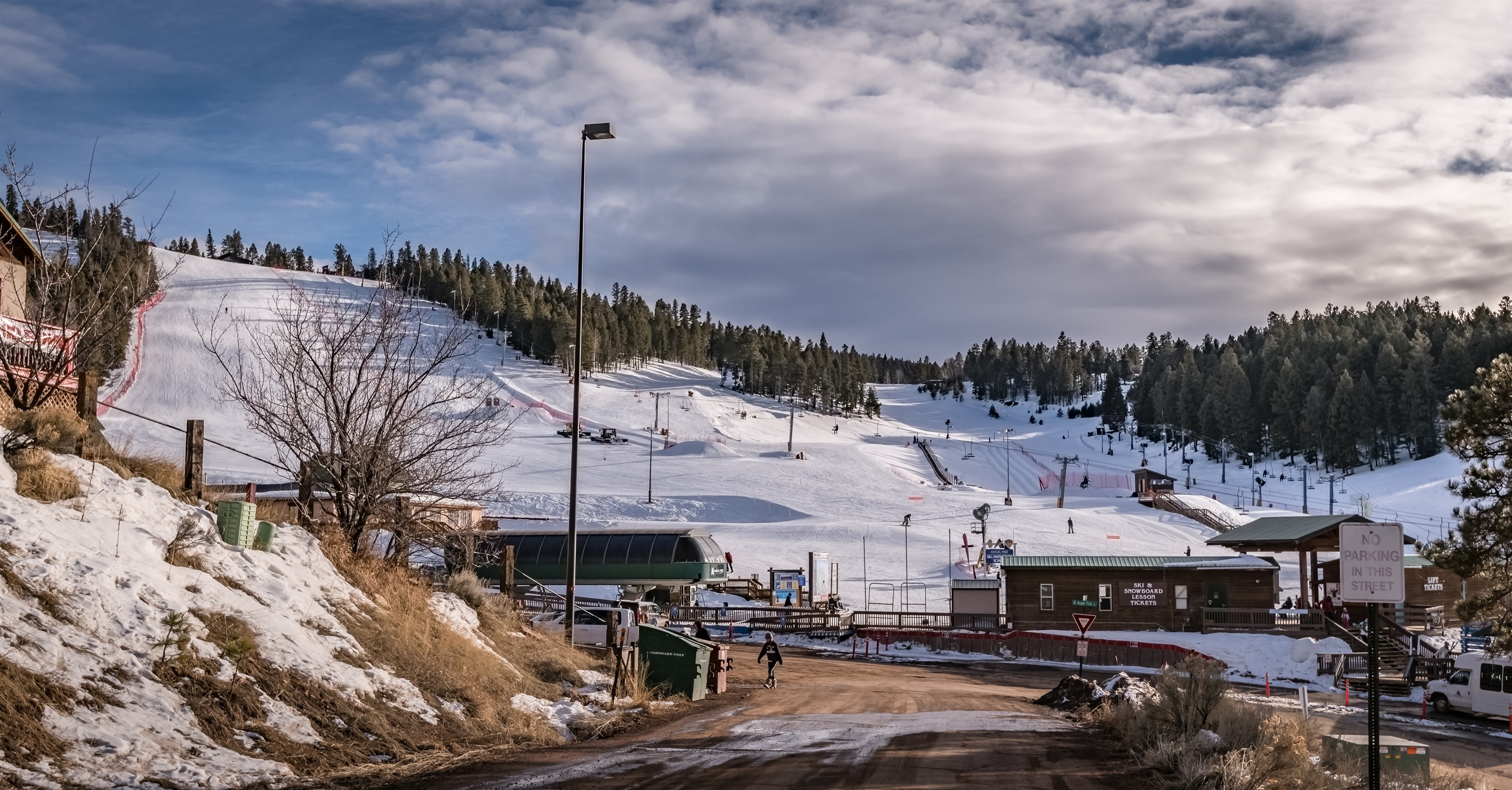 Angel Fire Resort slope within walking distance.
