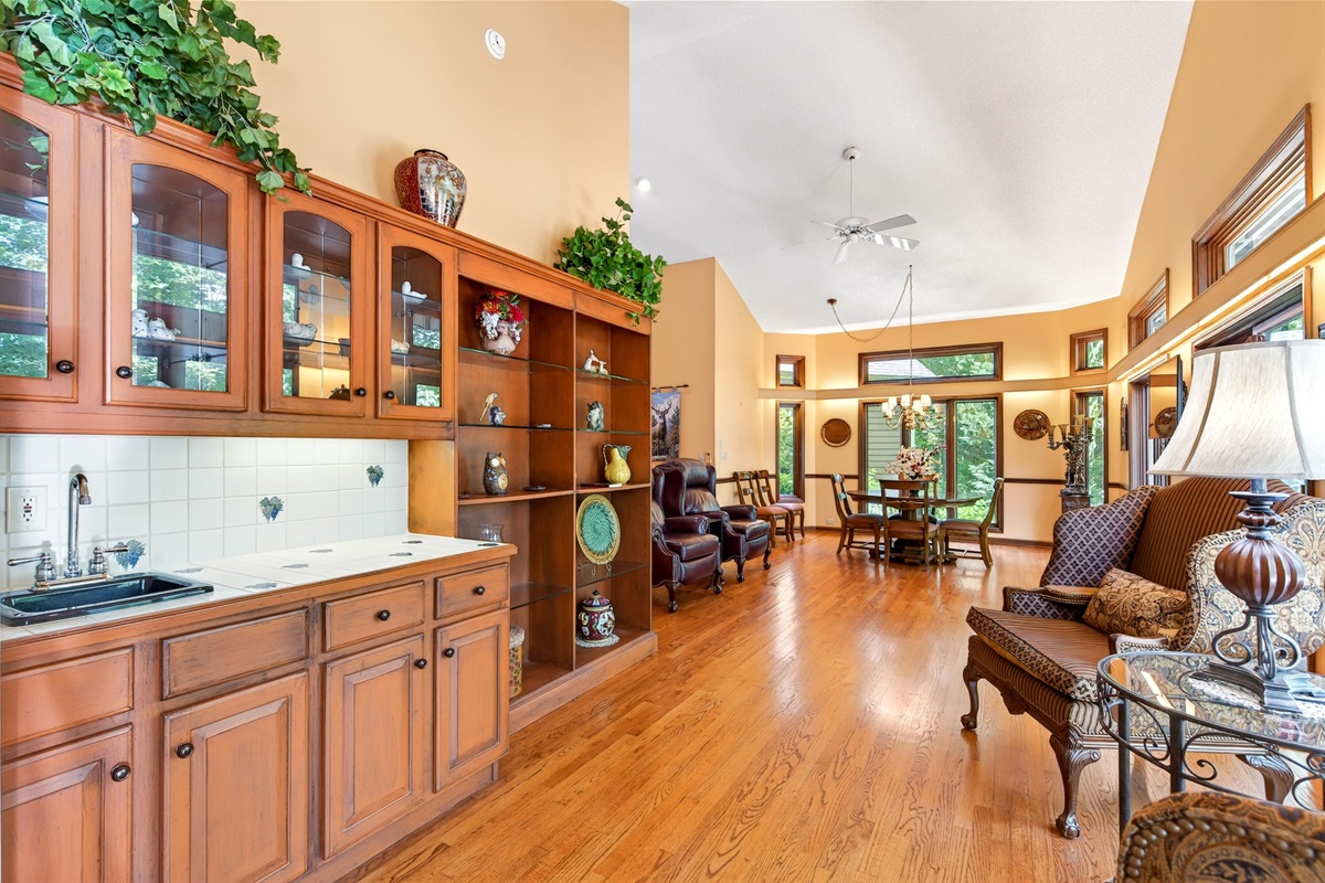 Plenty of seating throughout the home