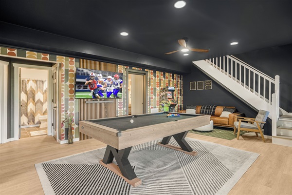 Downstairs game room (note: this is the room you enter from main house entrance)