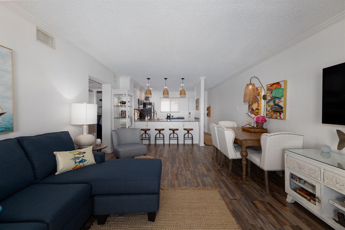 View into Beach Blessing from the balcony