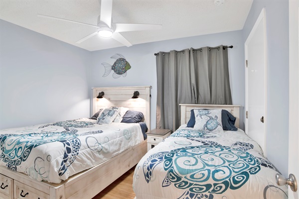 2nd Bedroom - 1 Full & 1 Twin