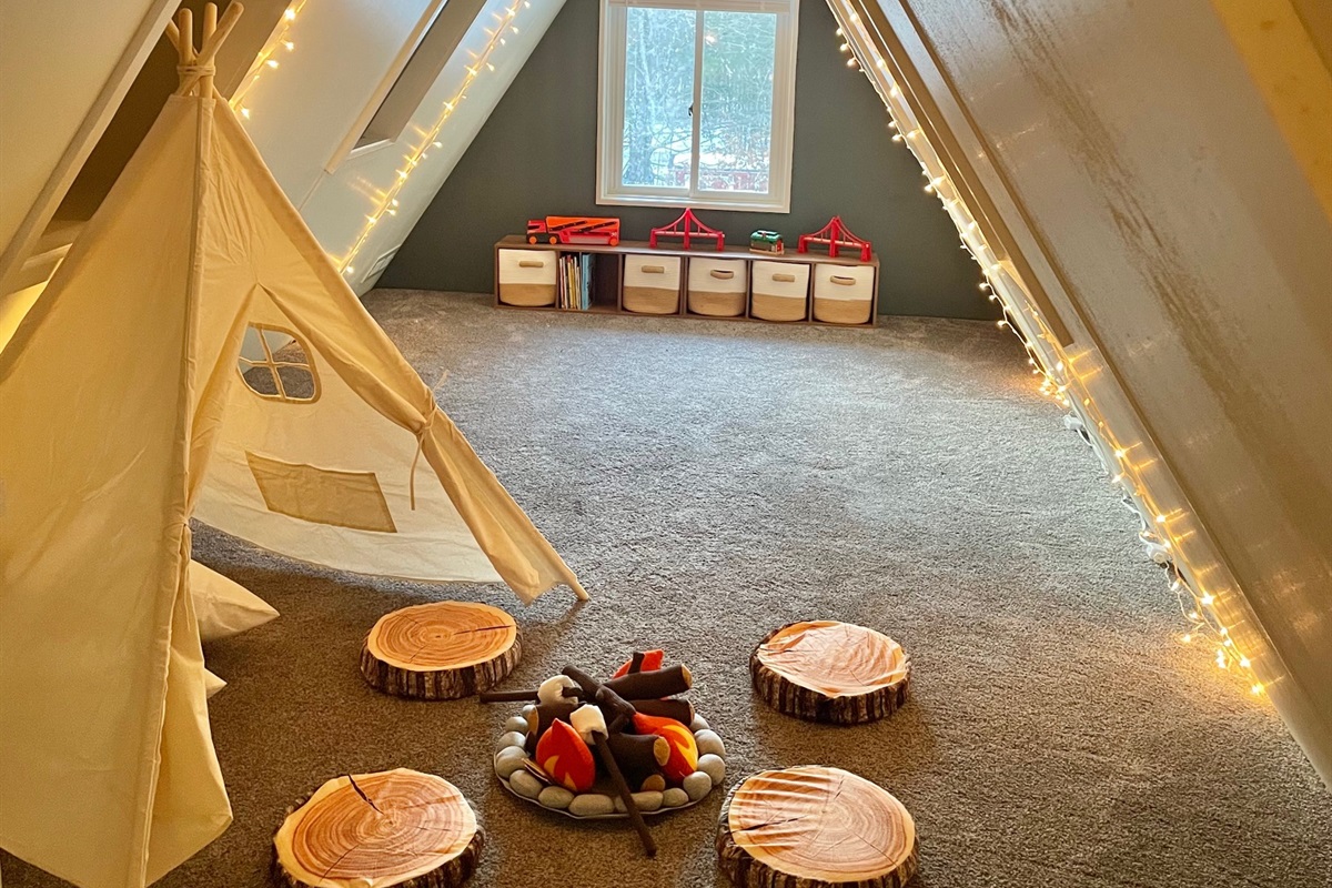 Kids playroom with toys