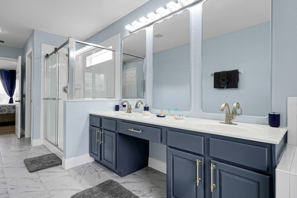 Primary bath walk-in shower