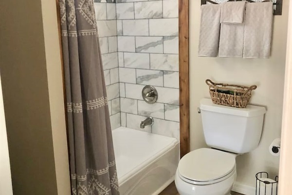 Tub and Marble shower 