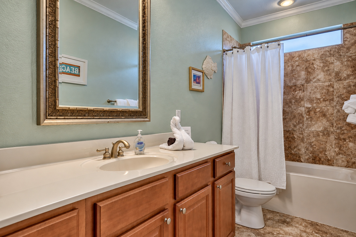 Bathroom #2 - Shower and bathtub