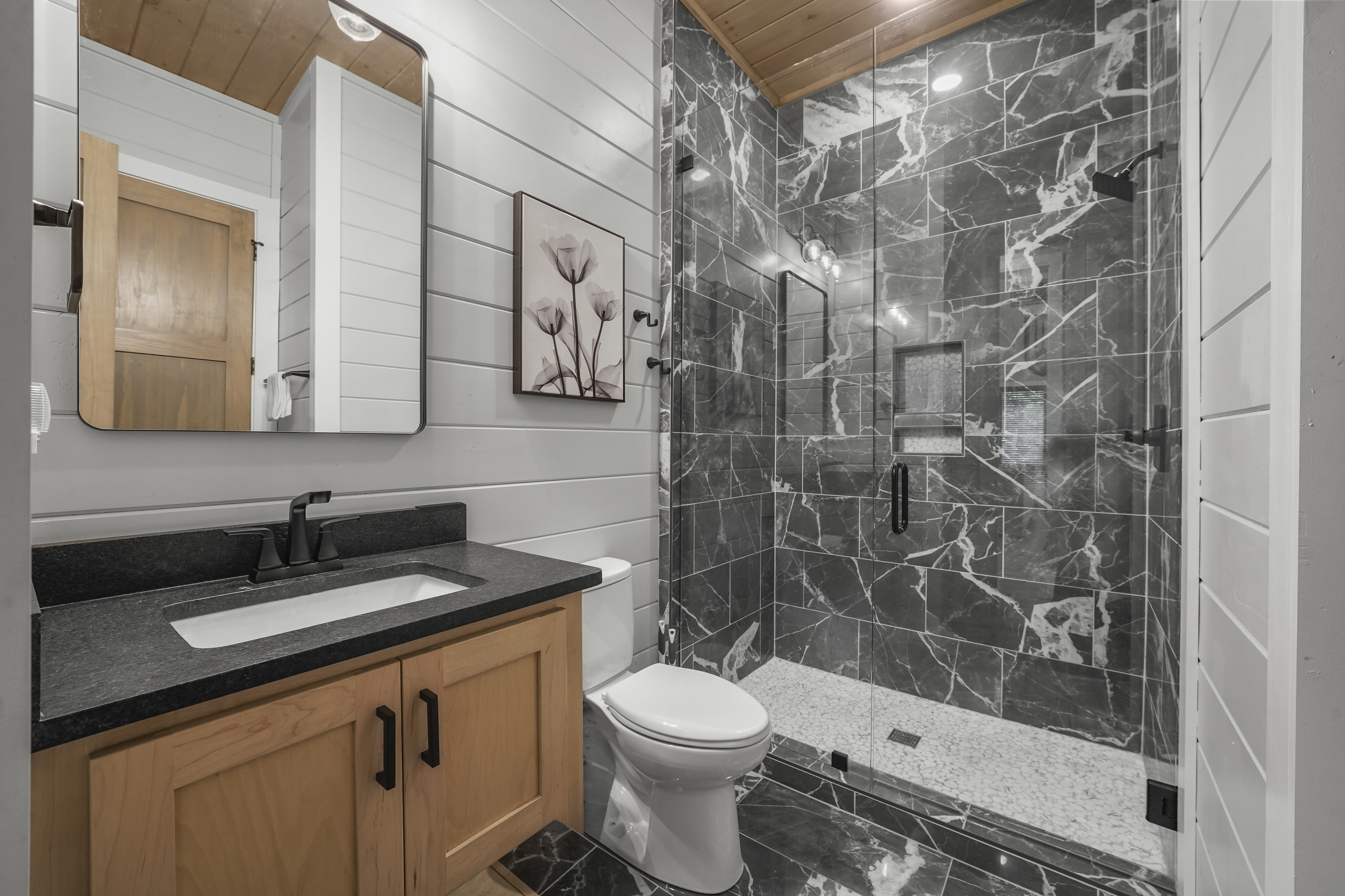 Bathroom 1 - vanity and shower