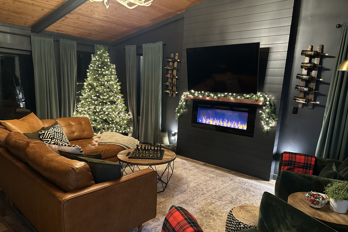 Winter decor will go up mid November. Cozy nights by the fire, festive decor, and winter's magic await! Plan your merry & bright getaway! 