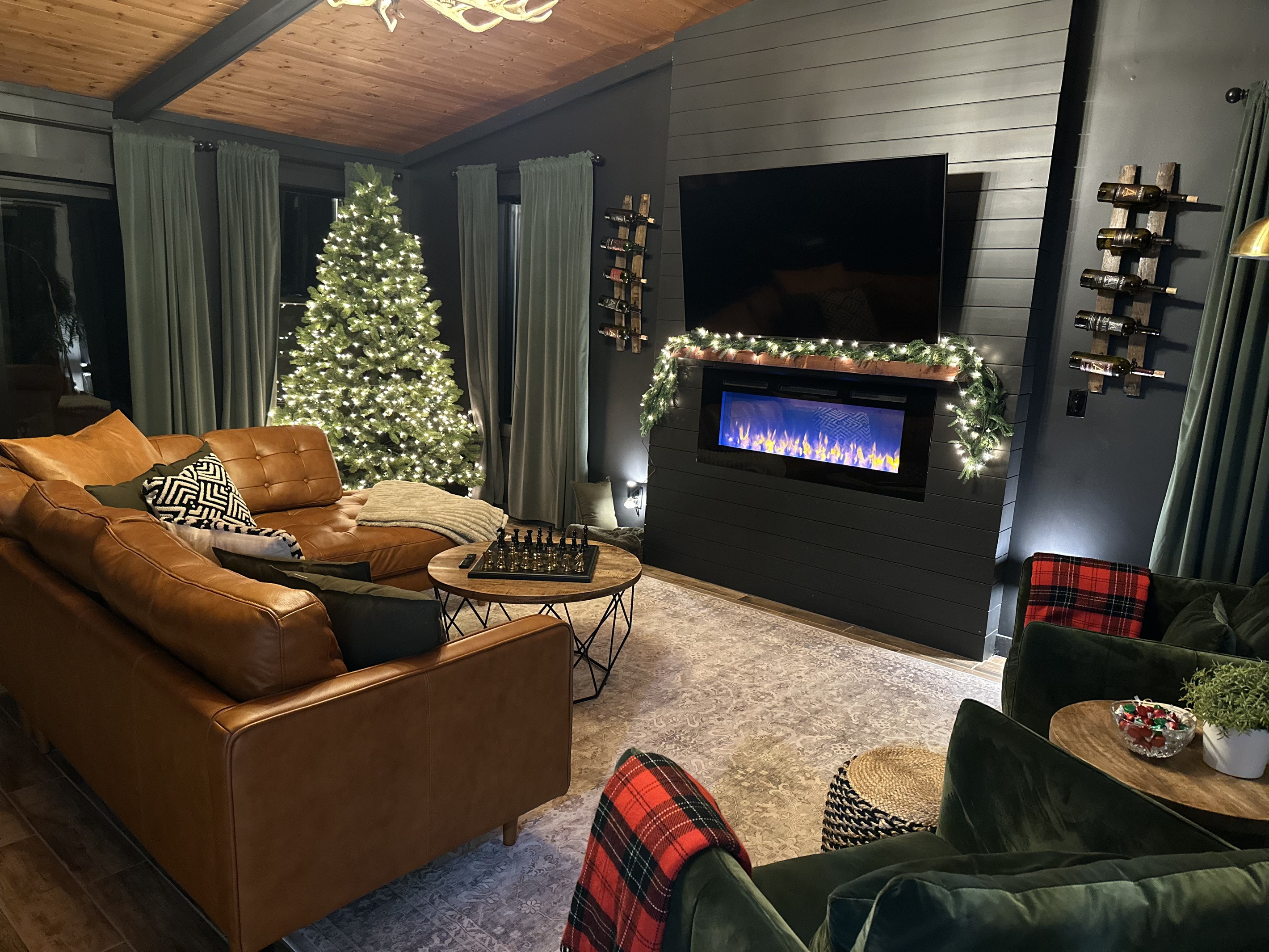 Winter decor will go up mid November. Cozy nights by the fire, festive decor, and winter's magic await! Plan your merry & bright getaway! 