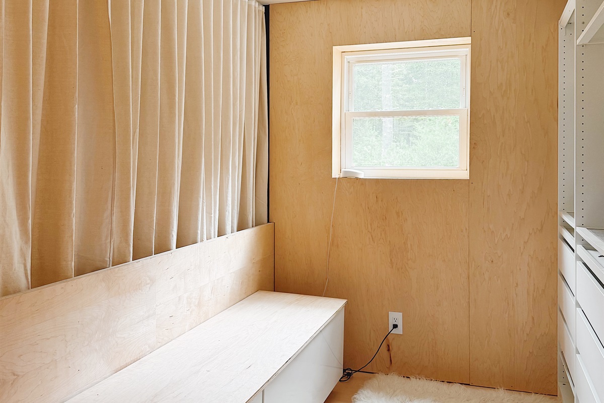 Upstairs walk-in closet