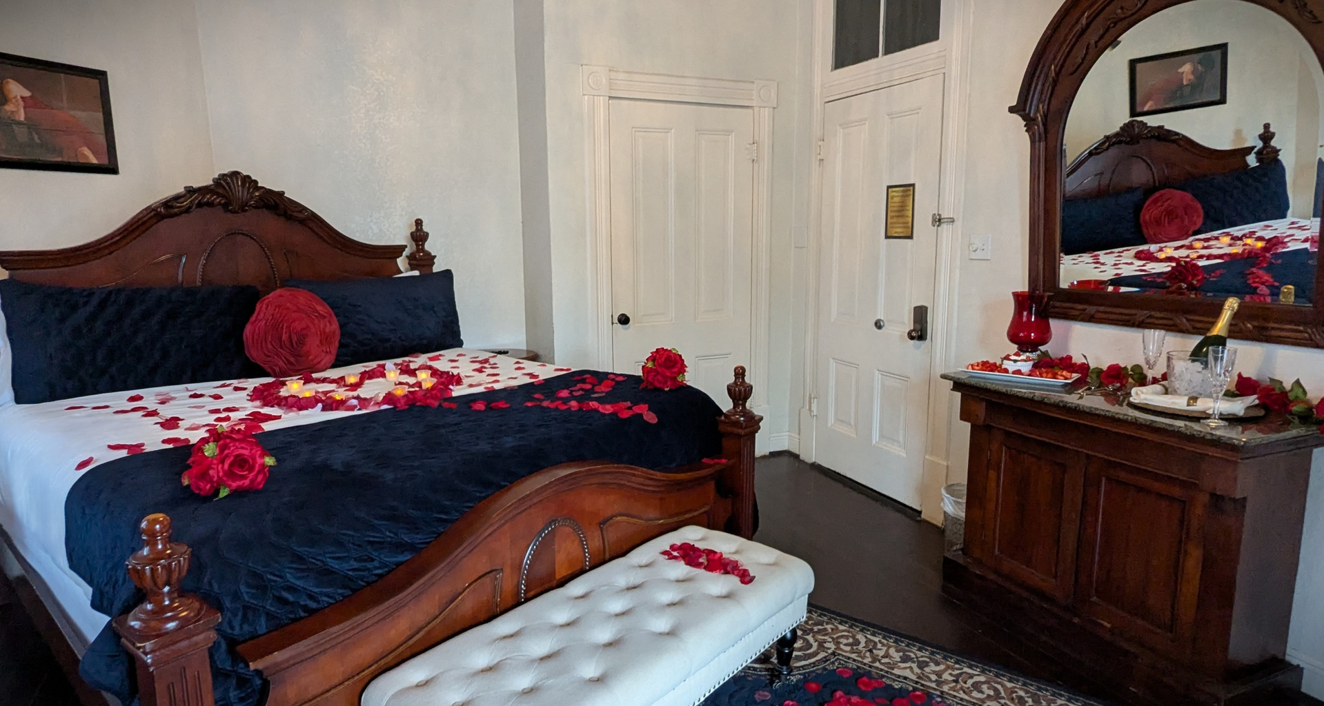 Romantic celebration room at The 1890 Freeman House