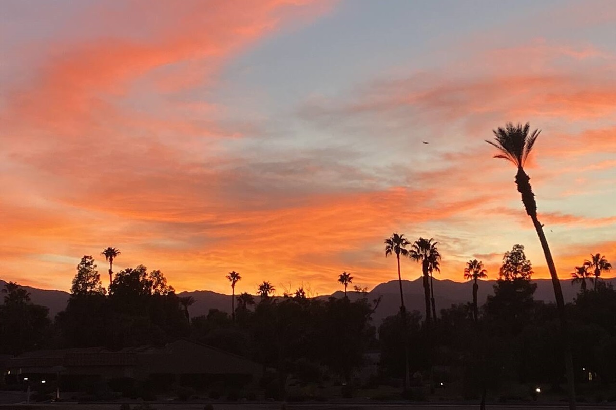 amazing sunsets from the deck.