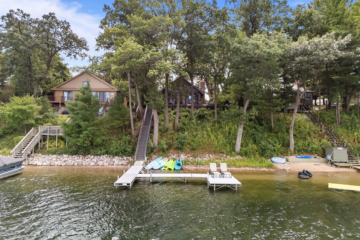 Even with nearby neighbors, the property offers a true sense of privacy and peaceful retreat.