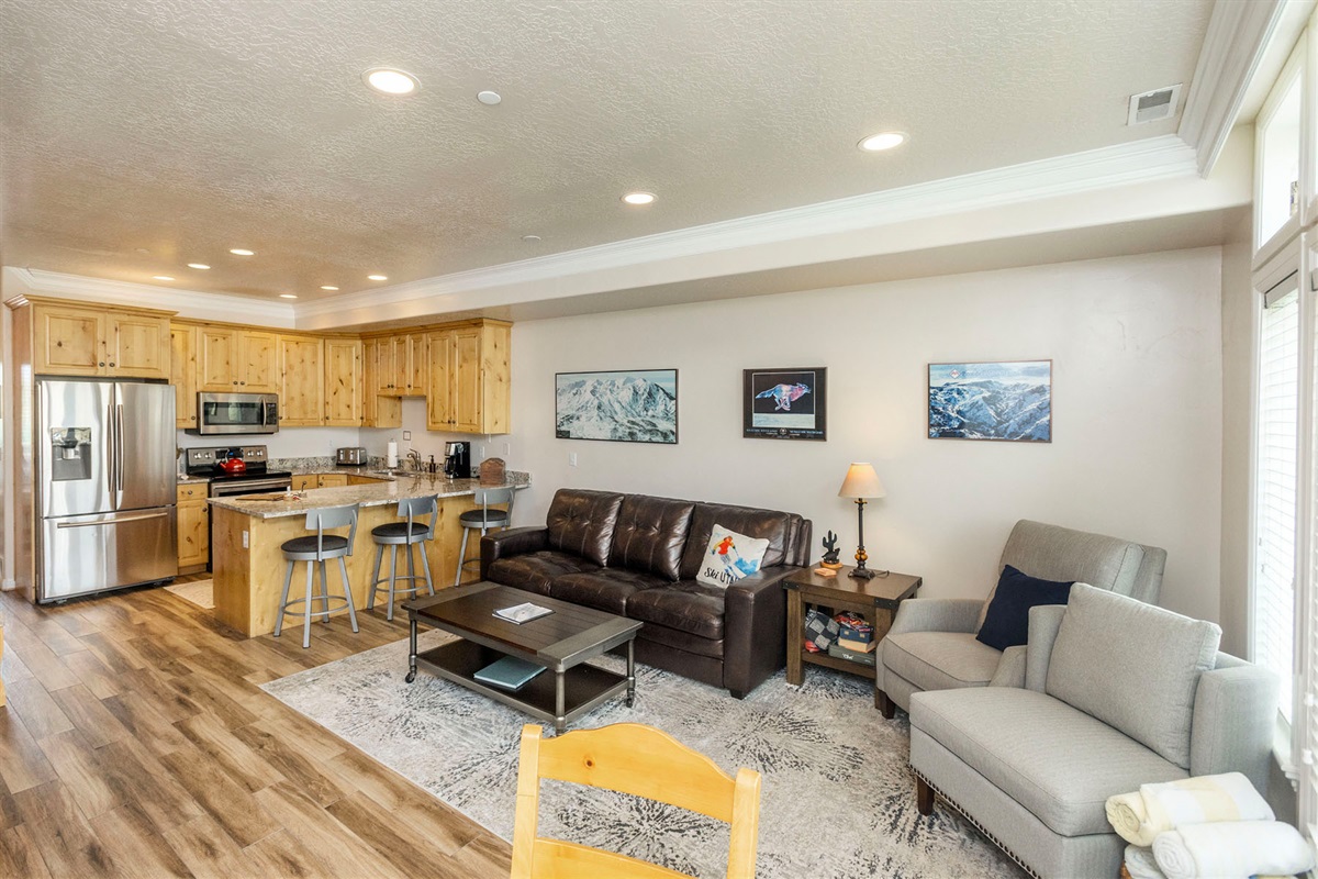 Thoughtfully designed for flow and gathering, this open layout elevates every shared moment for creating a welcoming hub for conversation, meals, and memory-making.