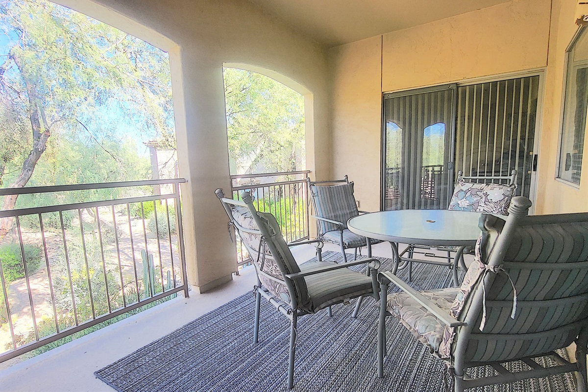 View from our second floor balcony