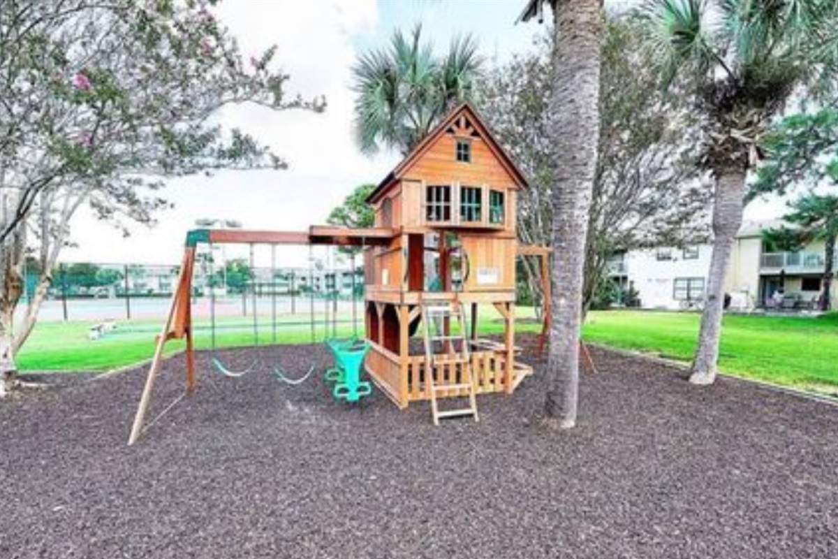 Playground behind our townhouse