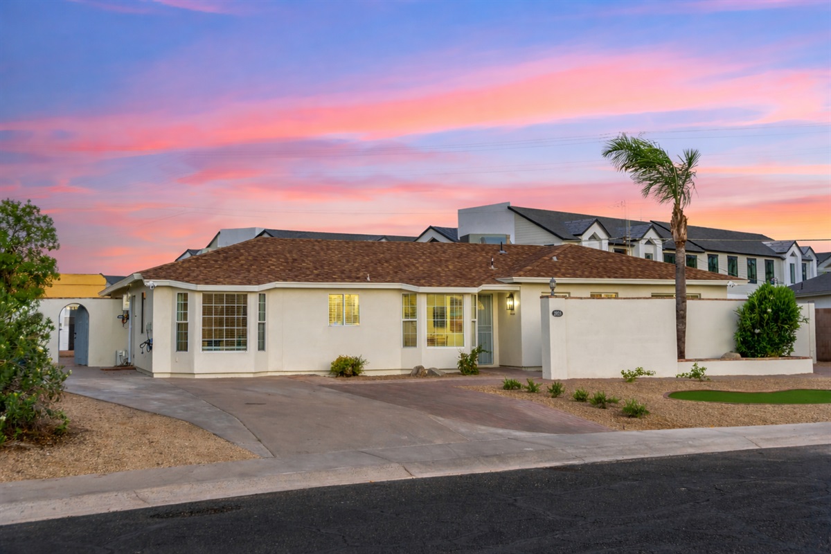 View of the home from the street!  Gorgeous!