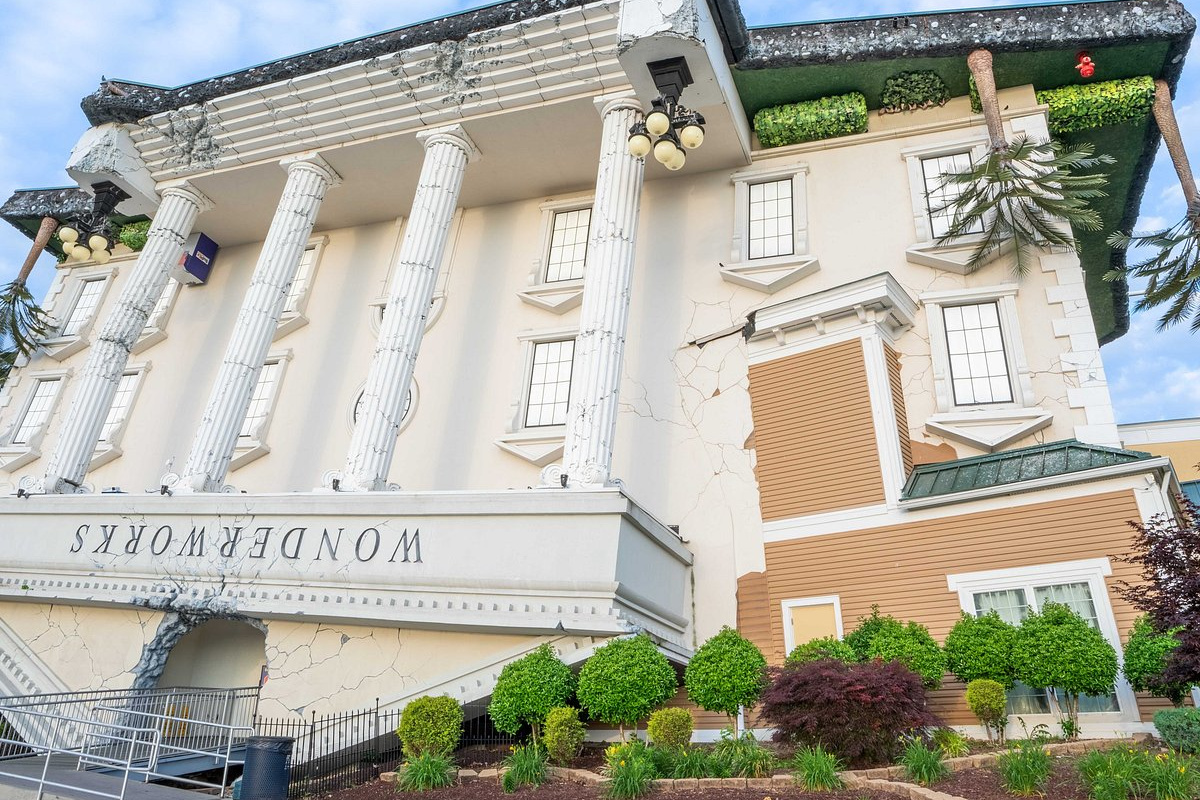 Pigeon Forge’s famous upside-down building WonderWorks Pigeon Forge