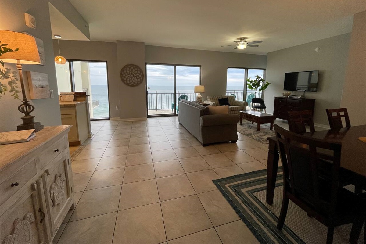living room ocean view