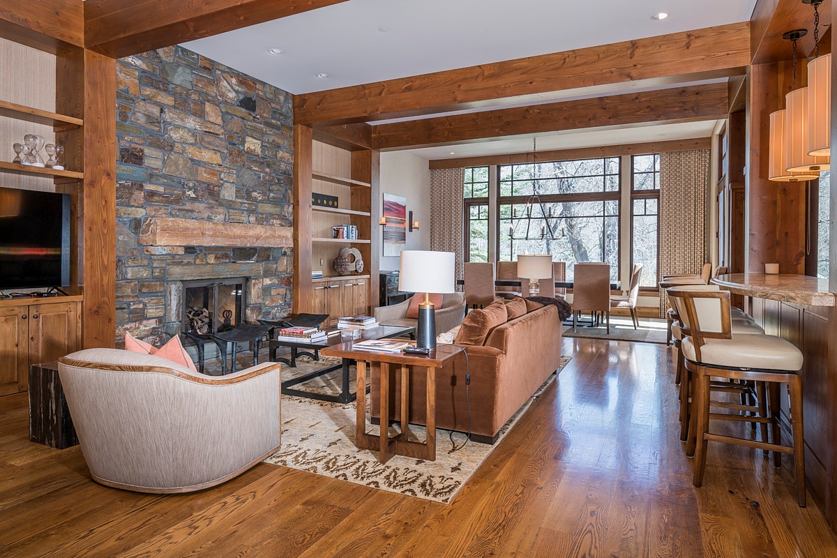 Living Area- adjacent to Kitchen and Dining area