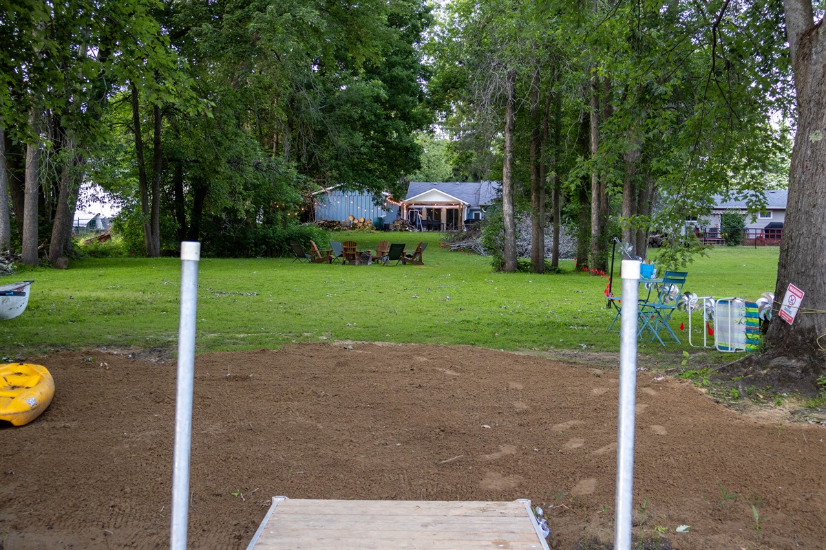 large spacious yard