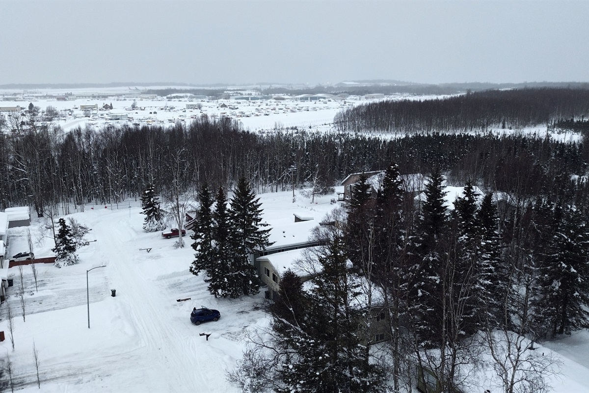 Neighborhood landscape view