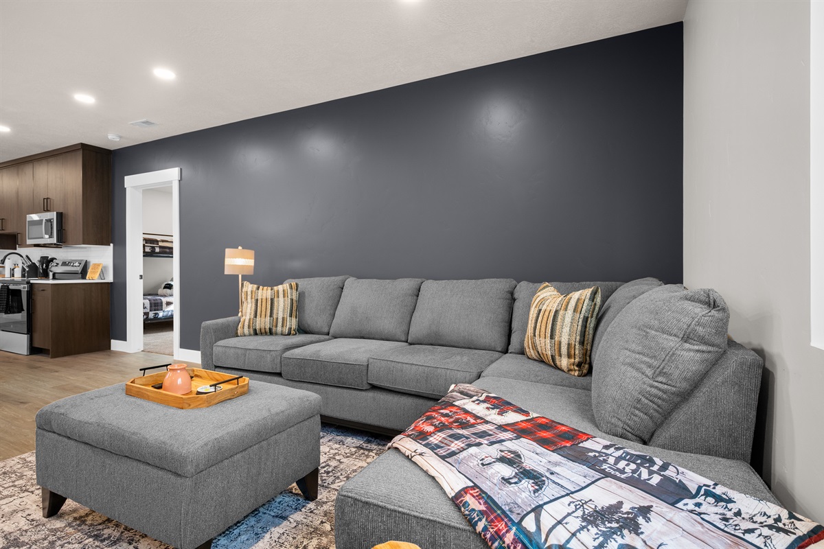 Bright, airy living space for quality time with family and friends.