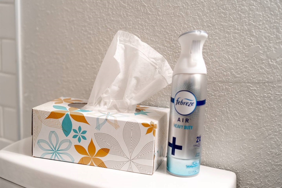 Bathroom amenities. 