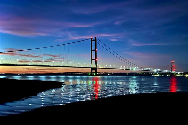 Until recently longest bridge in Europe. Beautiful walks both side of the Humber Bridge.