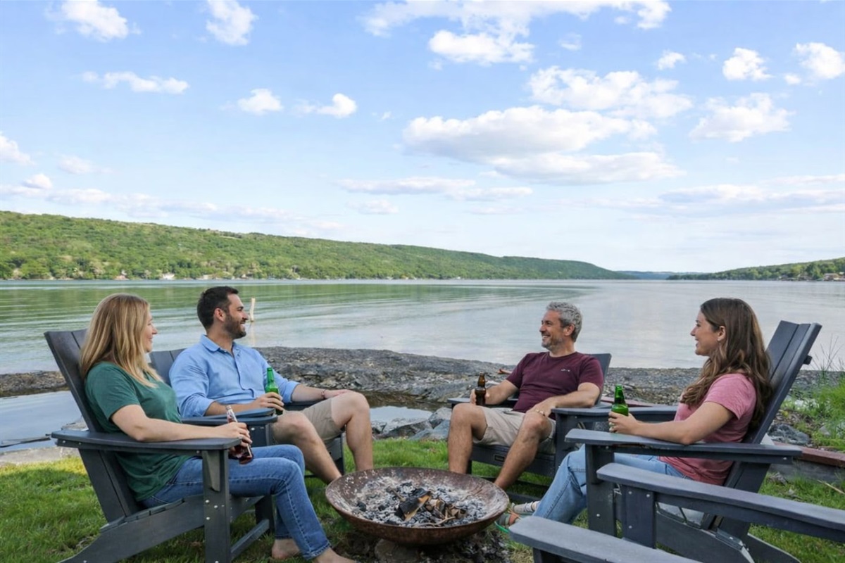 Make some s'mores by the fire while taking in the breathtaking views of the area