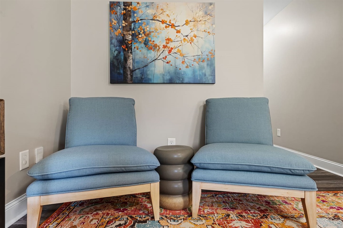 Seating area in main living room