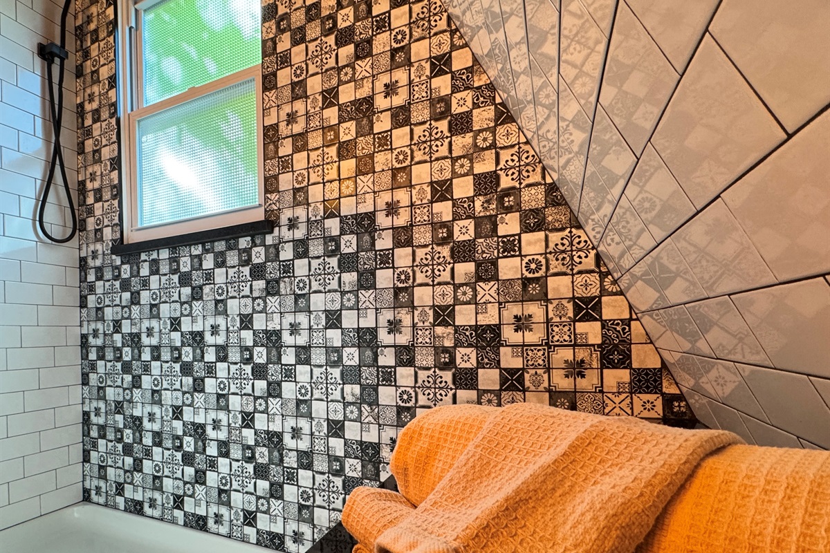 Newly renovated main floor bathroom